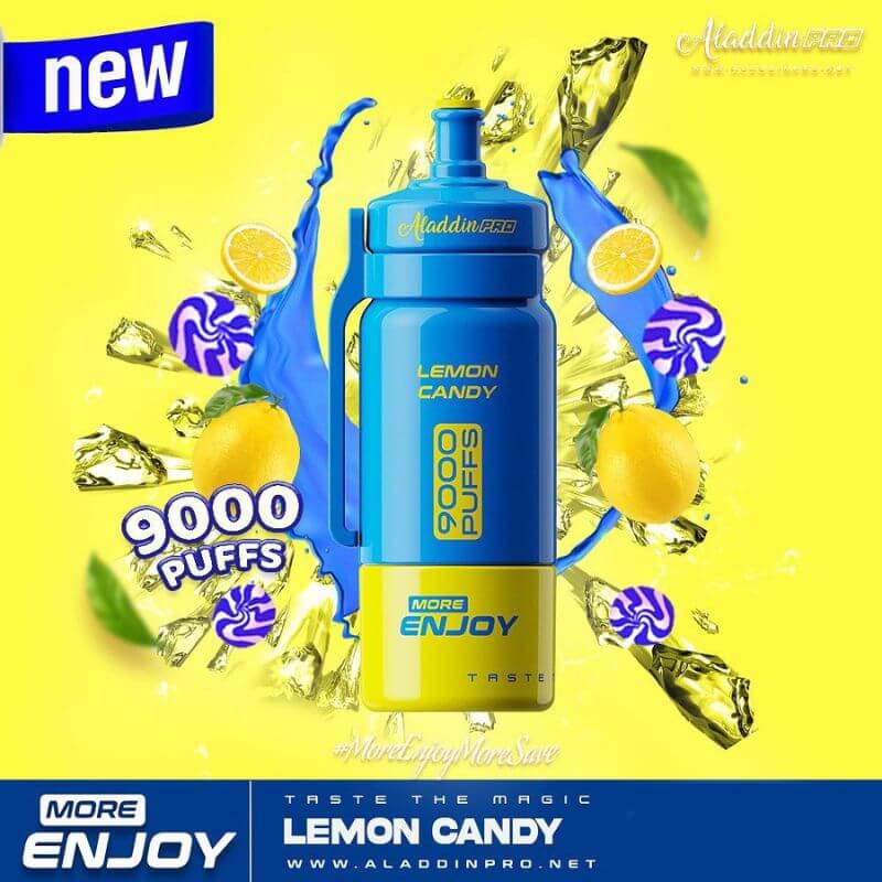 Aladdin Pro More Enjoy 9000 Puffs Lemon Candy